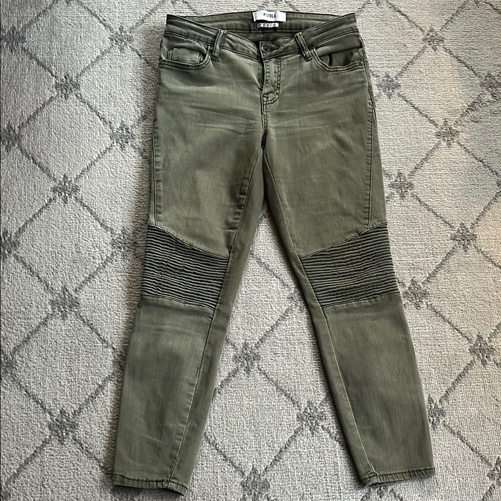 Olive Green Women's Jeans